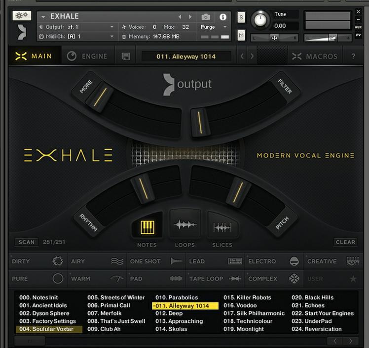 exhale output vst